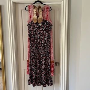 2 Spring Dresses, With One Pair Of  Sandals